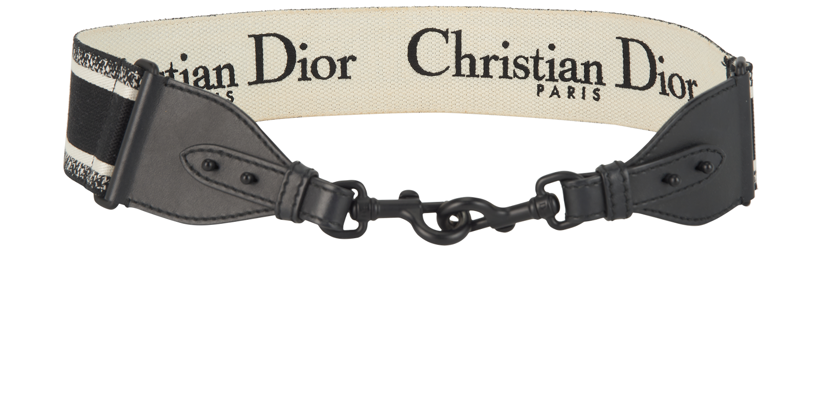 Christian Dior Saddle Strap, &pound;350, Accessories, Black/White, Canvas, Other view